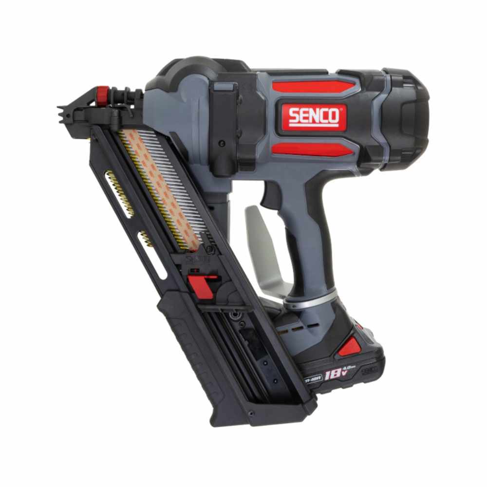 Senco 18V Cordless Framer 34 Deg 90mm Incl. 2 X 4AH Batt & Charger