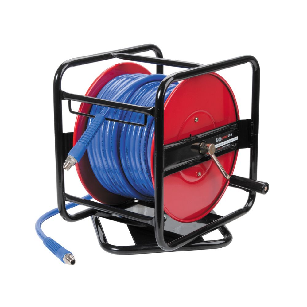 FAIC Compressor Braid Air Hose Reel - Manual Wind - 40m