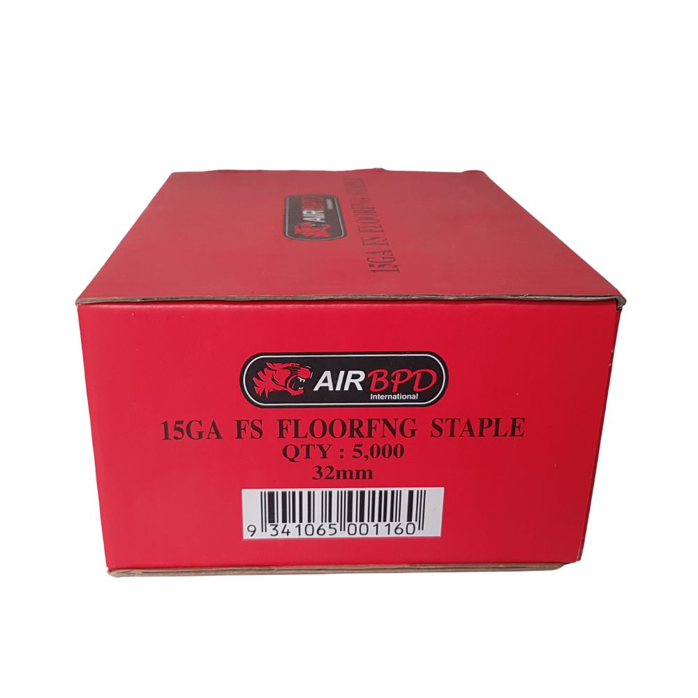 Air BPD Floor Staples 15.5 Gauge - 25mm, 32mm, 38mm and 45mm