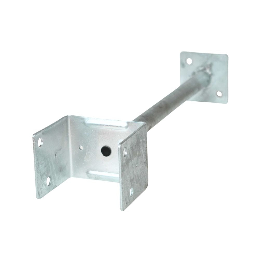 McIntyre 125mm Post Support Full Stirrup Galvanised with Various Shaft and Leg Lengths