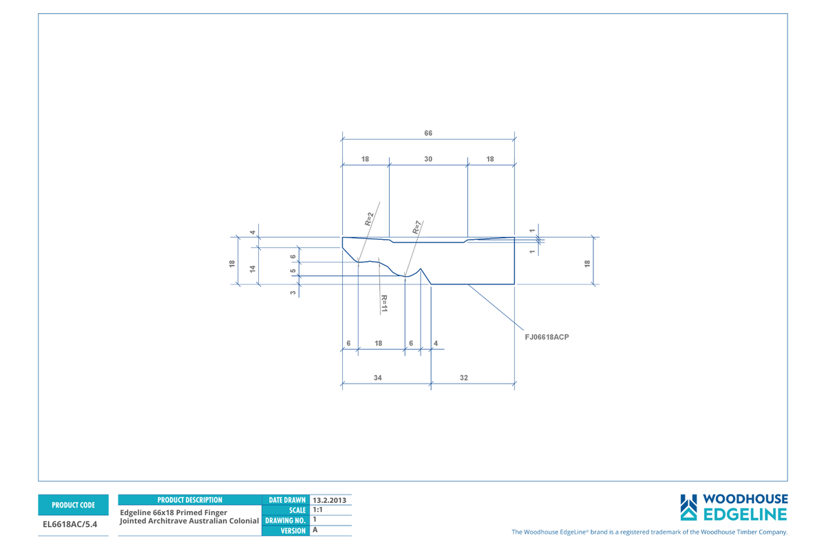 Australian Colonial - Woodhouse Primed FJ Moulding