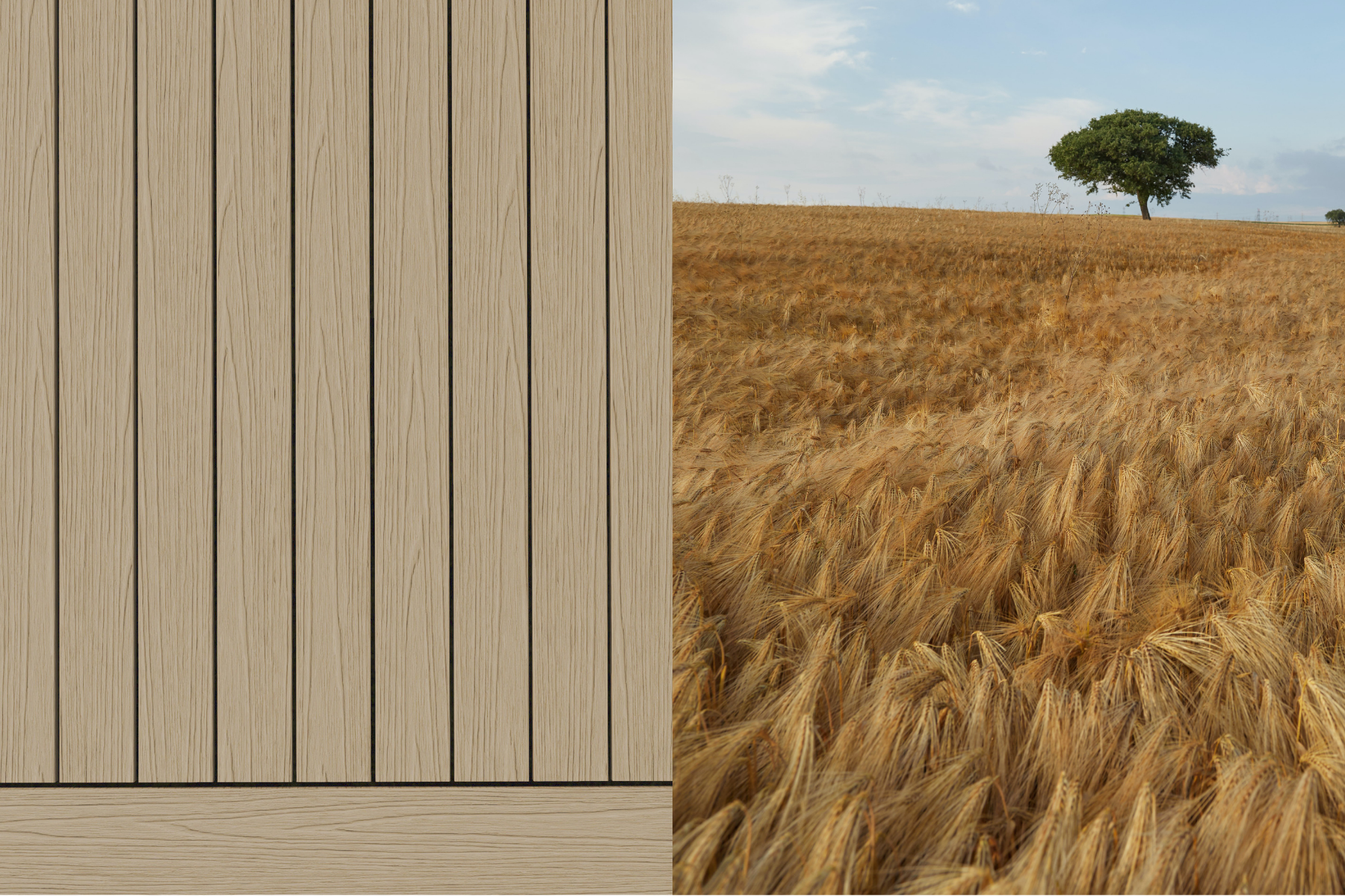 Wheatfield Brown: Square-Edge / Groove-Edge Deck Board