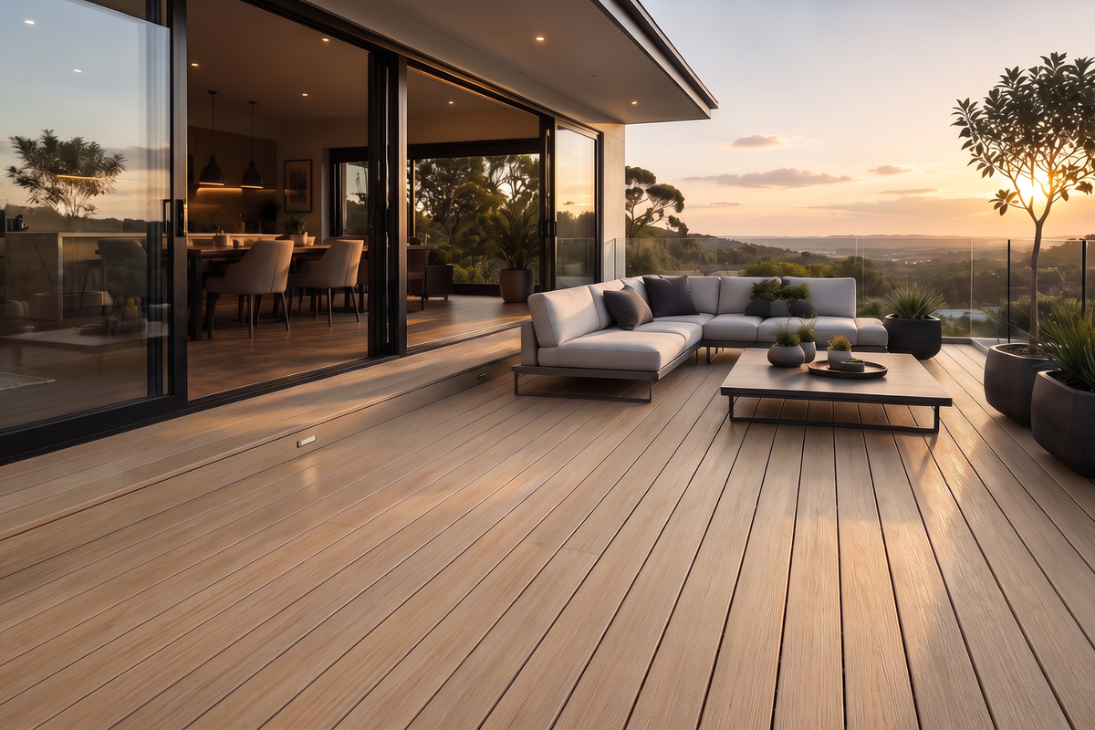 NewTechWood Composite Decking Soho Range - Blonde Oak