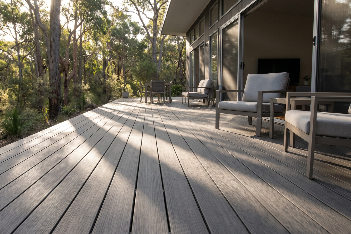 NewTechWood Composite Decking Soho Range - Ironbark Grey