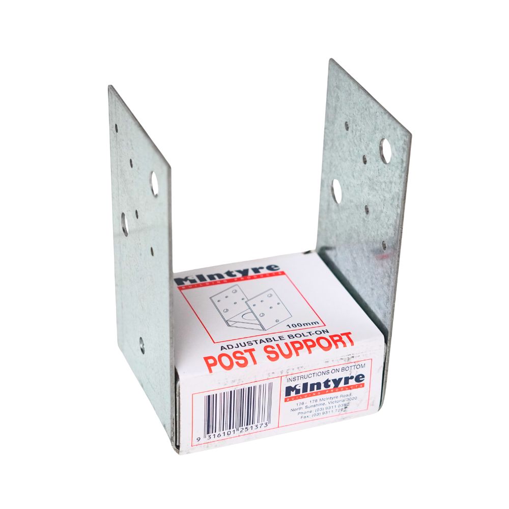 McIntyre Galvanised Post Support Adjustable Bolt-on
