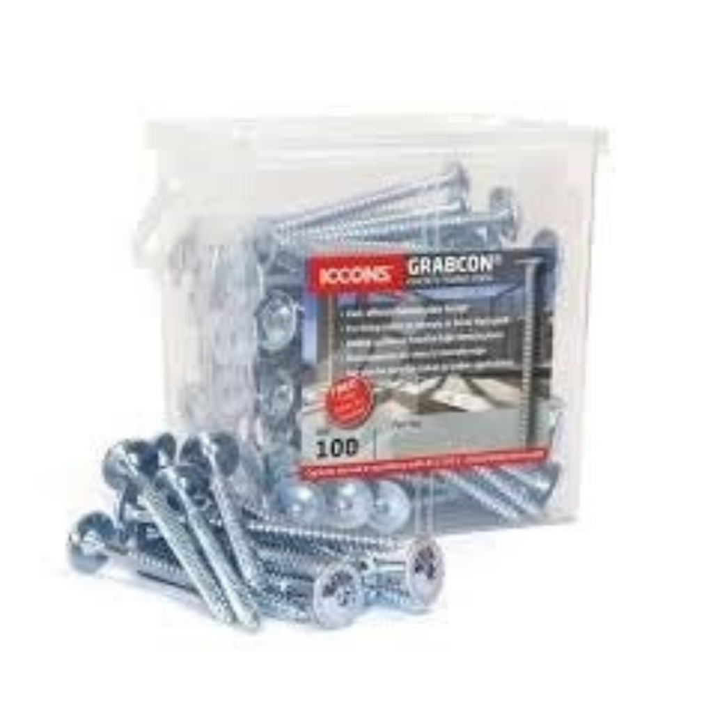 Grabcon Frame Masonry Screw 6 X 102MM GAL (100)