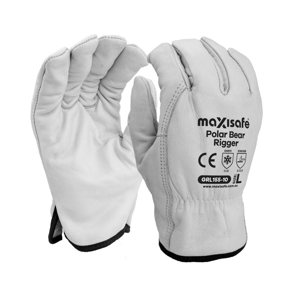Maxisafe Polar Bear Rigger Safety Gloves - Size: XL