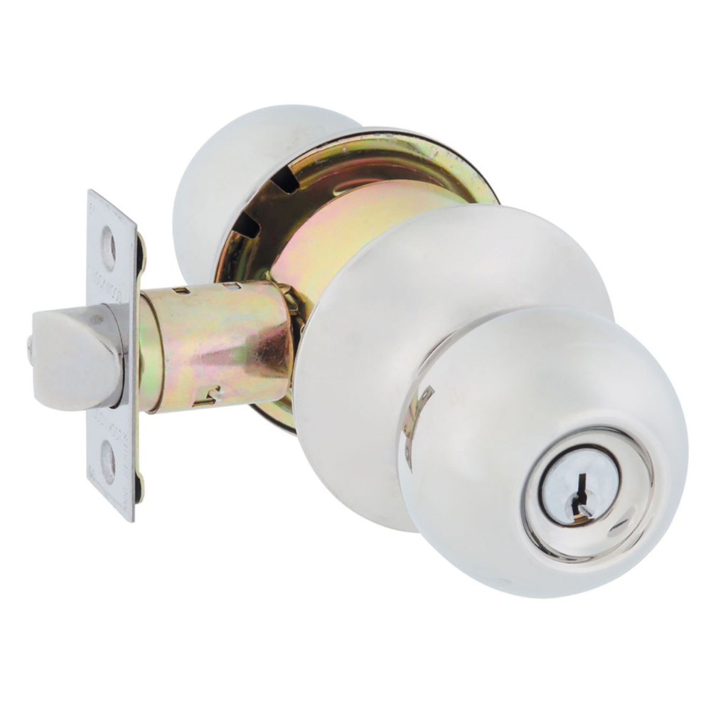 Lockwood Symmetry Entrance Set Imperial TP 5PIN Restricted Profile Polished Stainless Steel