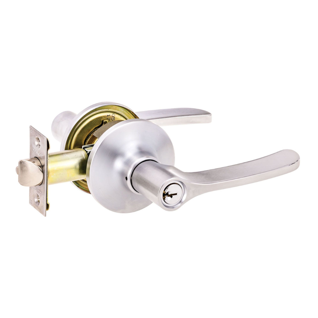 Lockwood Symmetry Entrance Set Vicinity TP 5PIN Keyed Alike Satin Chrome