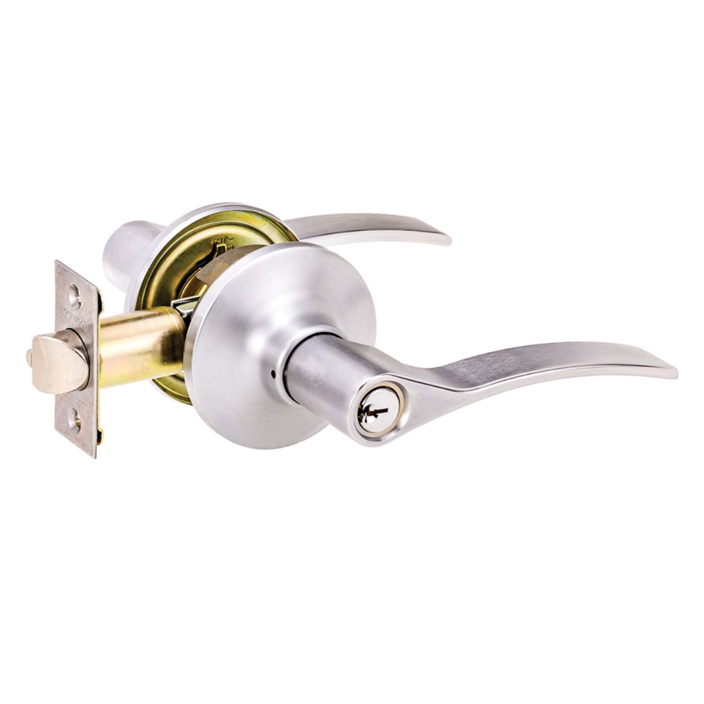 Lockwood Symmetry Entrance Set District TP 5PIN Project Keyed Satin Chrome