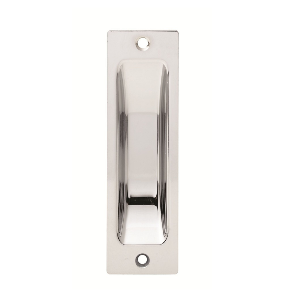 Lockwood L611 Flush Pull 115MM X 35MM DP Satin Chrome Plate