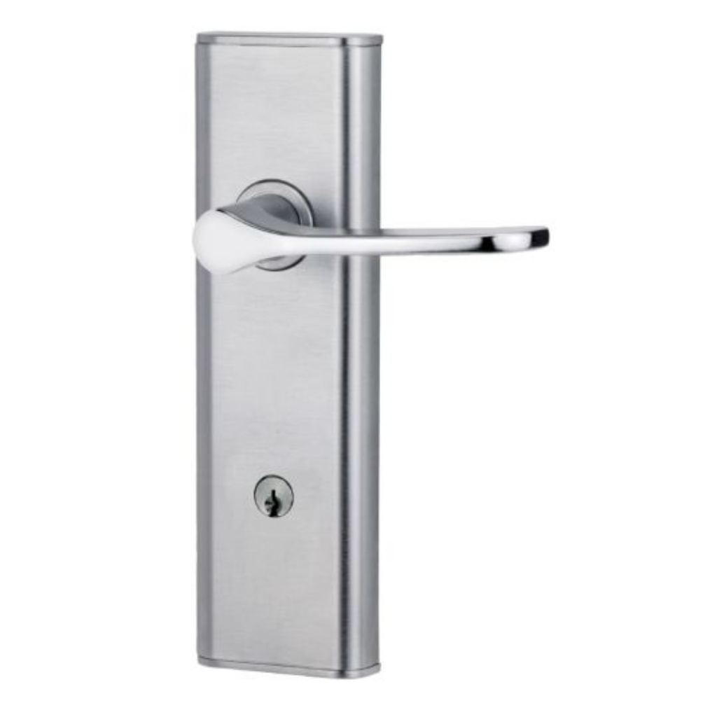 Lockwood Nexion Vision Mechanical L Lever 34 5Pin Restricted Profile Satin Chrome