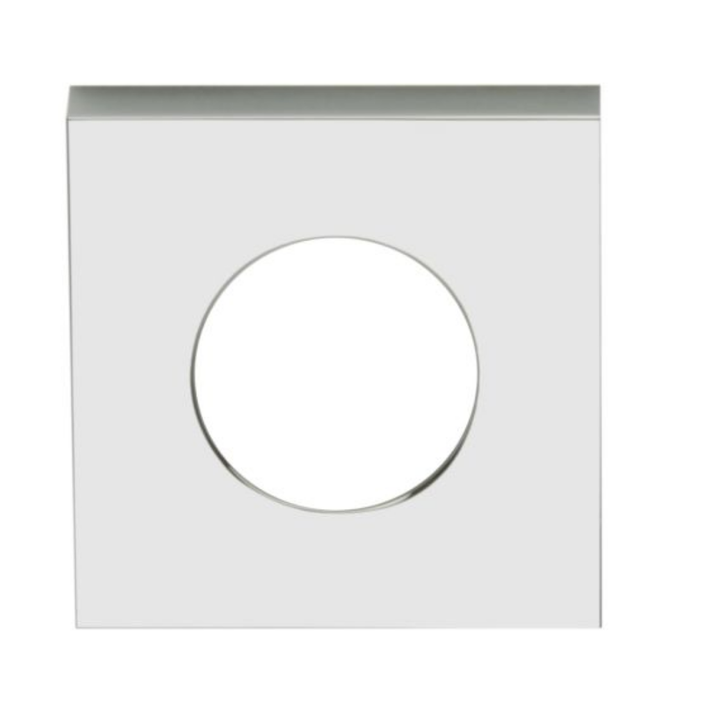 Lockwood Velocity Small Rose Square Trim Passage CP - 1 PAIR Chrome Plate