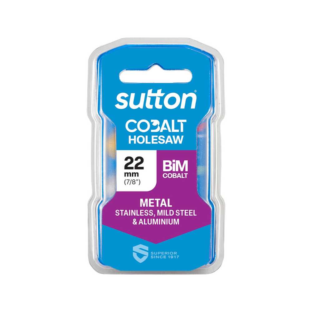 Sutton H125 Bi-Metal Holesaw – Cobalt 22mm (7/8&quot;)