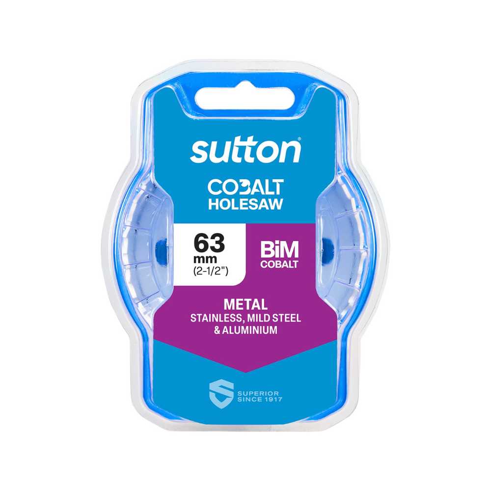 Sutton H125 Bi-Metal Holesaw – Cobalt 63mm (2-1/2&quot;)