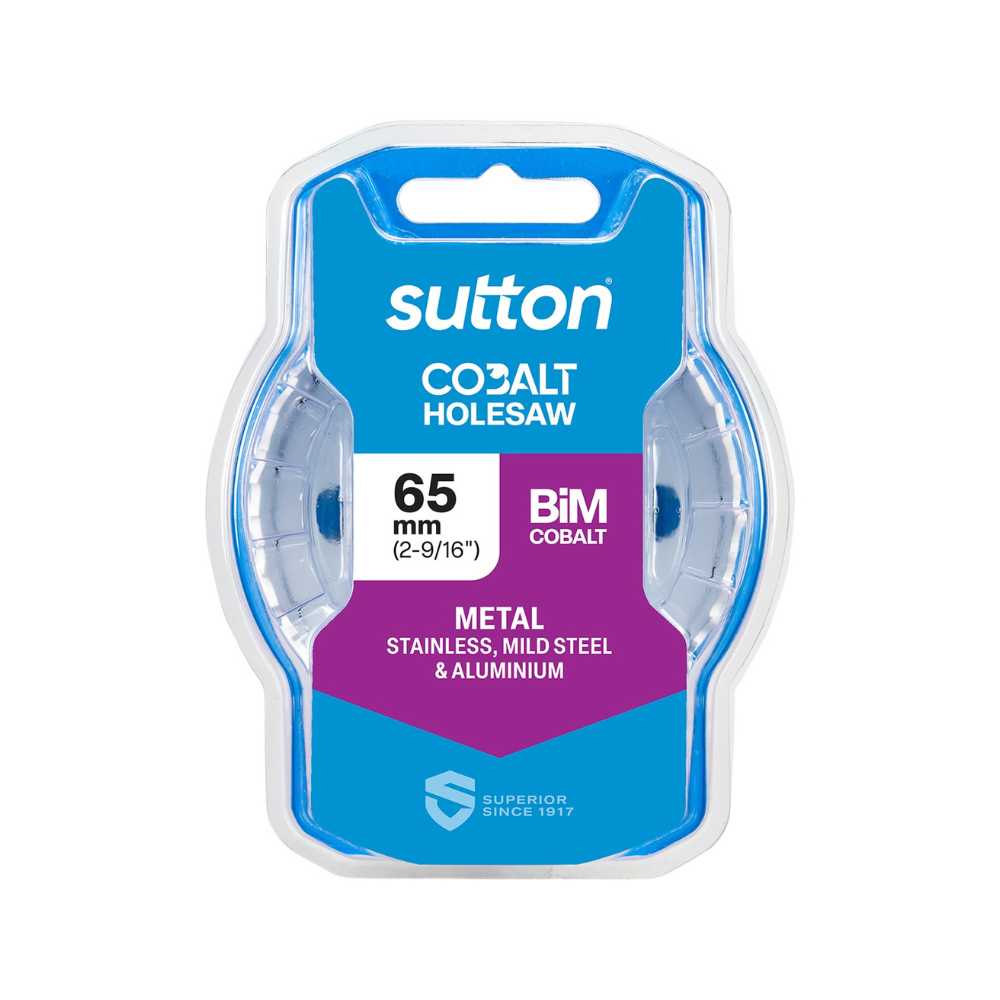 Sutton H125 Bi-Metal Holesaw – Cobalt 65mm (2-9/16&quot;)