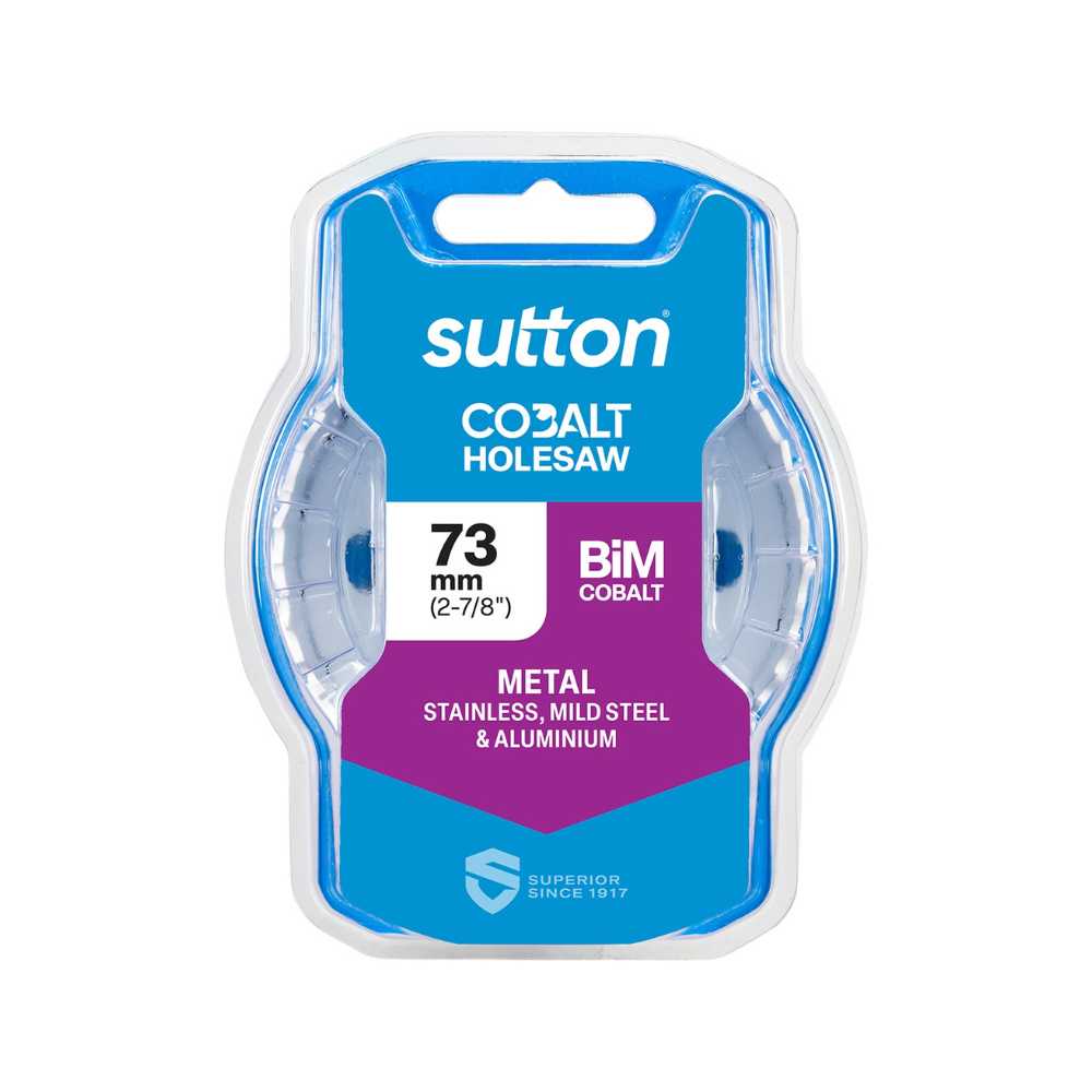 Sutton H125 Bi-Metal Holesaw – Cobalt 73mm (2-7/8&quot;)