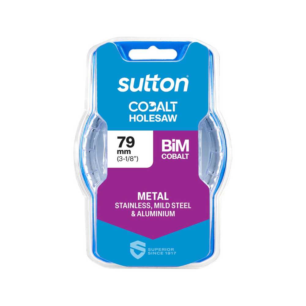 Sutton H125 Bi-Metal Holesaw – Cobalt 79mm (3-1/8&quot;)