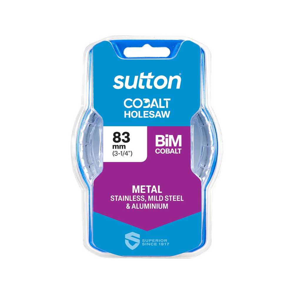 Sutton H125 Bi-Metal Holesaw – Cobalt 83mm (3-1/4&quot;)