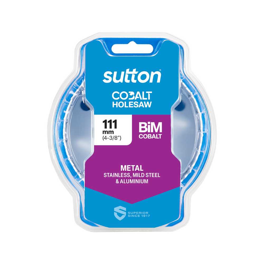 Sutton H125 Bi-Metal Holesaw – Cobalt 111mm (4-3/8&quot;)