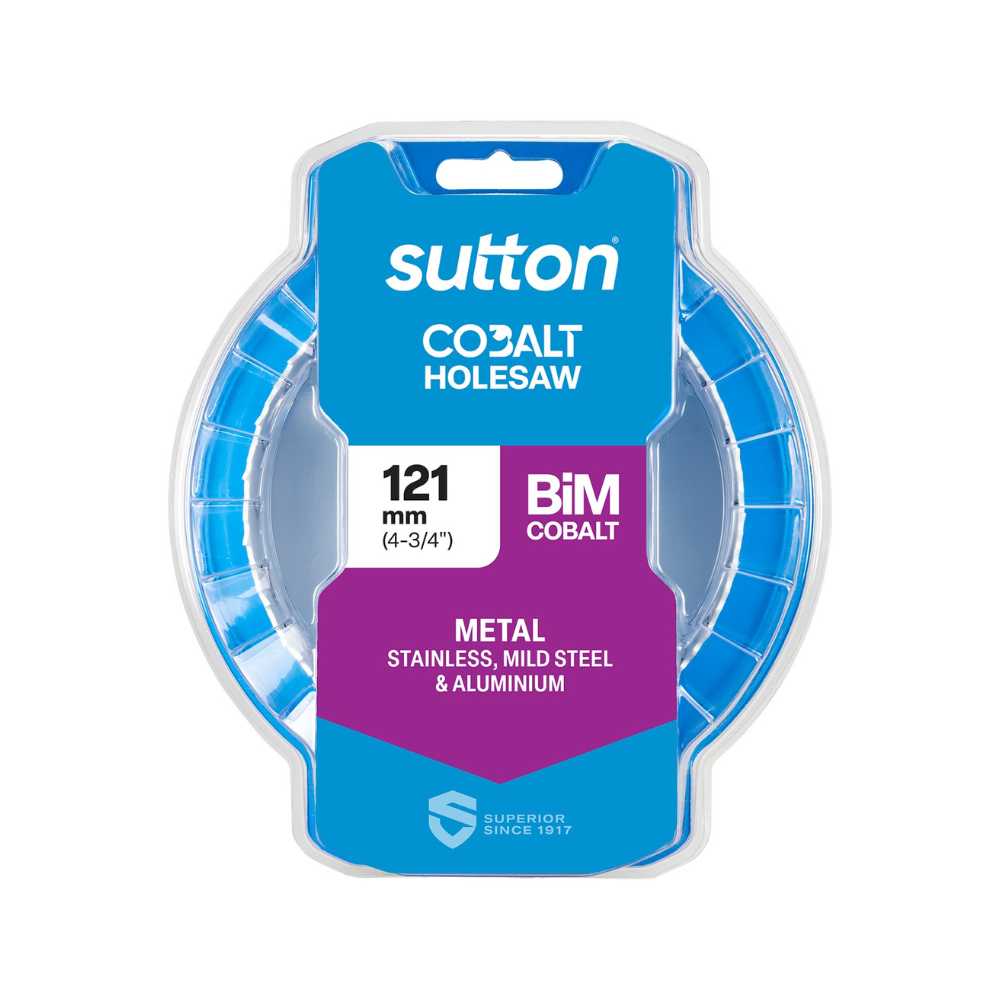 Sutton H125 Bi-Metal Holesaw – Cobalt 121mm (4-3/4&quot;)