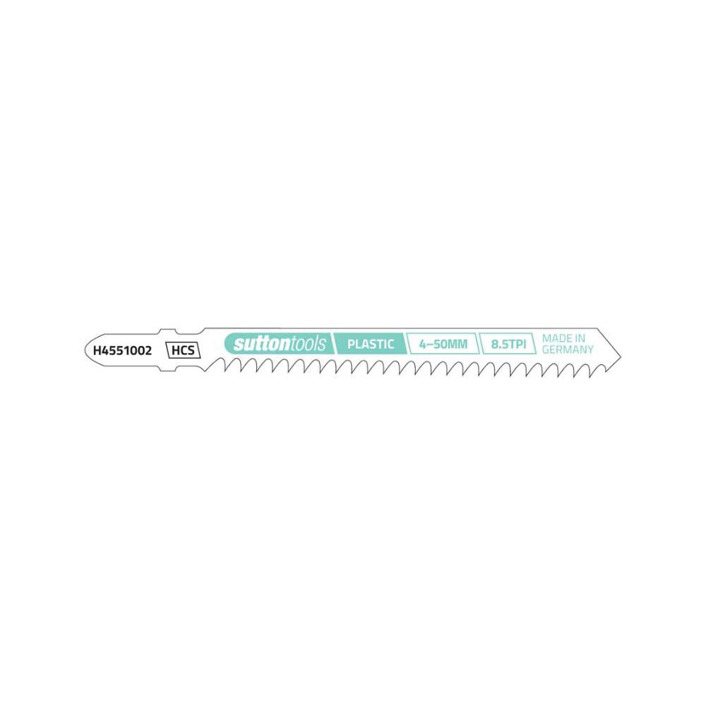 Sutton H455 T-Shank Jigsaw Blades – Specialty – Plastics 2PK (100mmx8.5TPI)