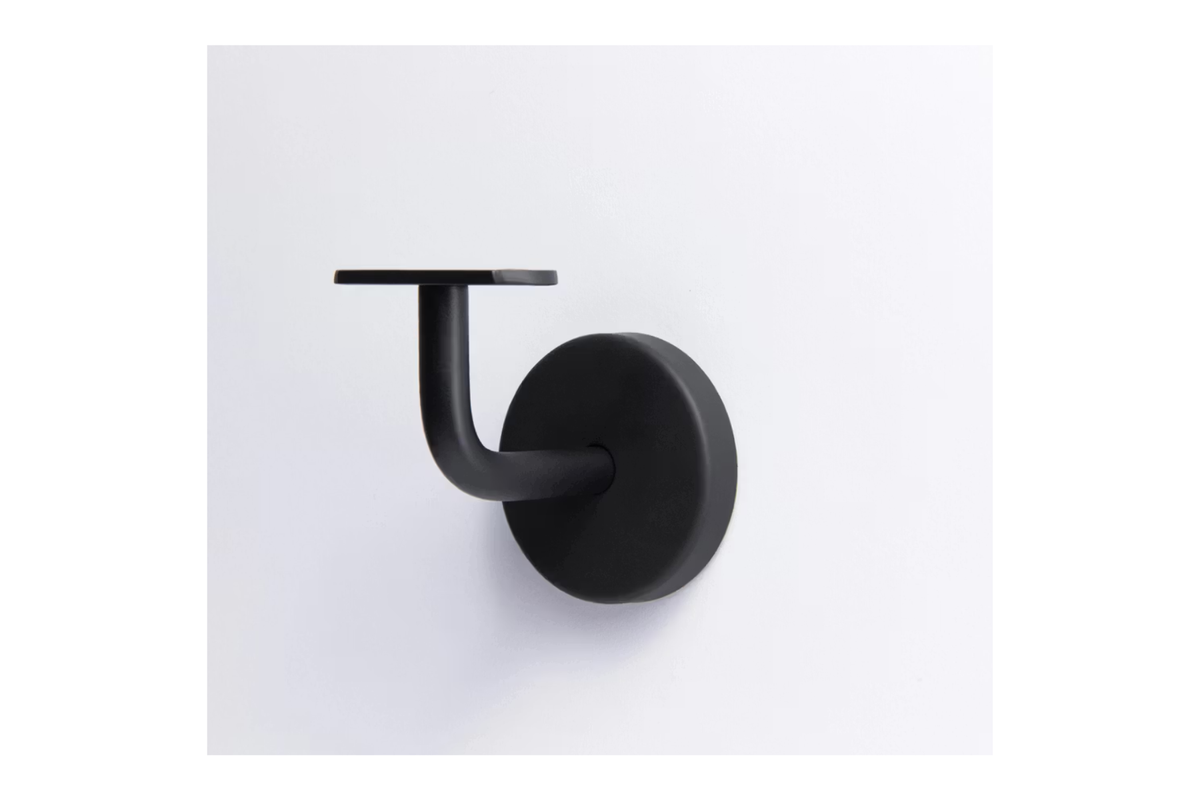Porta Matt Black Handrail Bracket