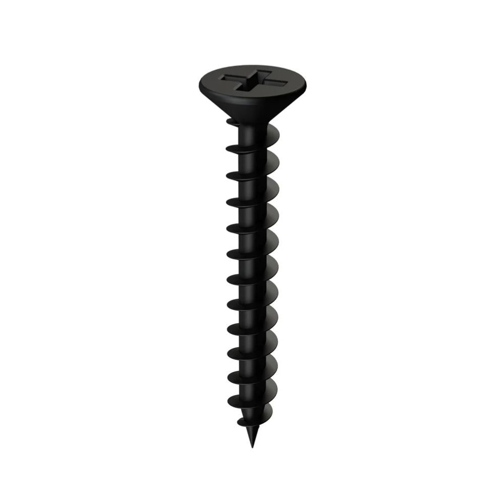 Bremick Hinge Screws 8g x 35mm Black - Box 100