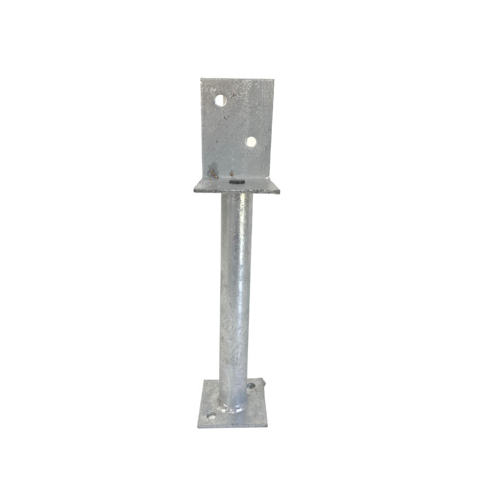 McIntyre® Half Stirrup Galvanised Post Support with Various Leg Lengths