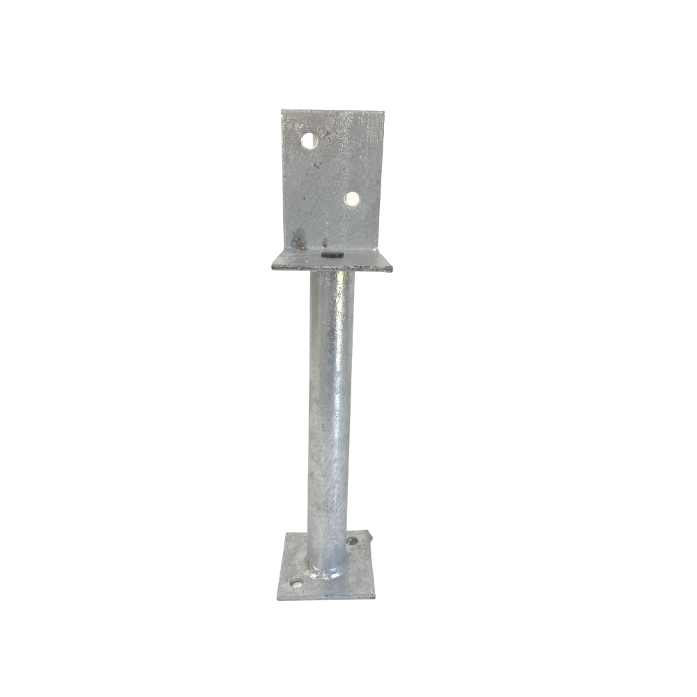 McIntyre® Half Stirrup Galvanised Post Support with 250mm leg