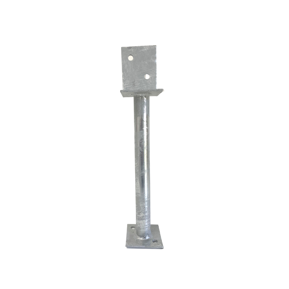 McIntyre® Half Stirrup Galvanised Post Support with Various Leg Lengths