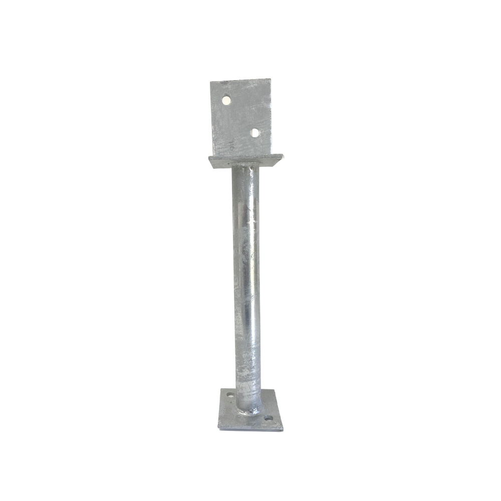 McIntyre® Half Stirrup Galvanised Post Support with 300mm leg