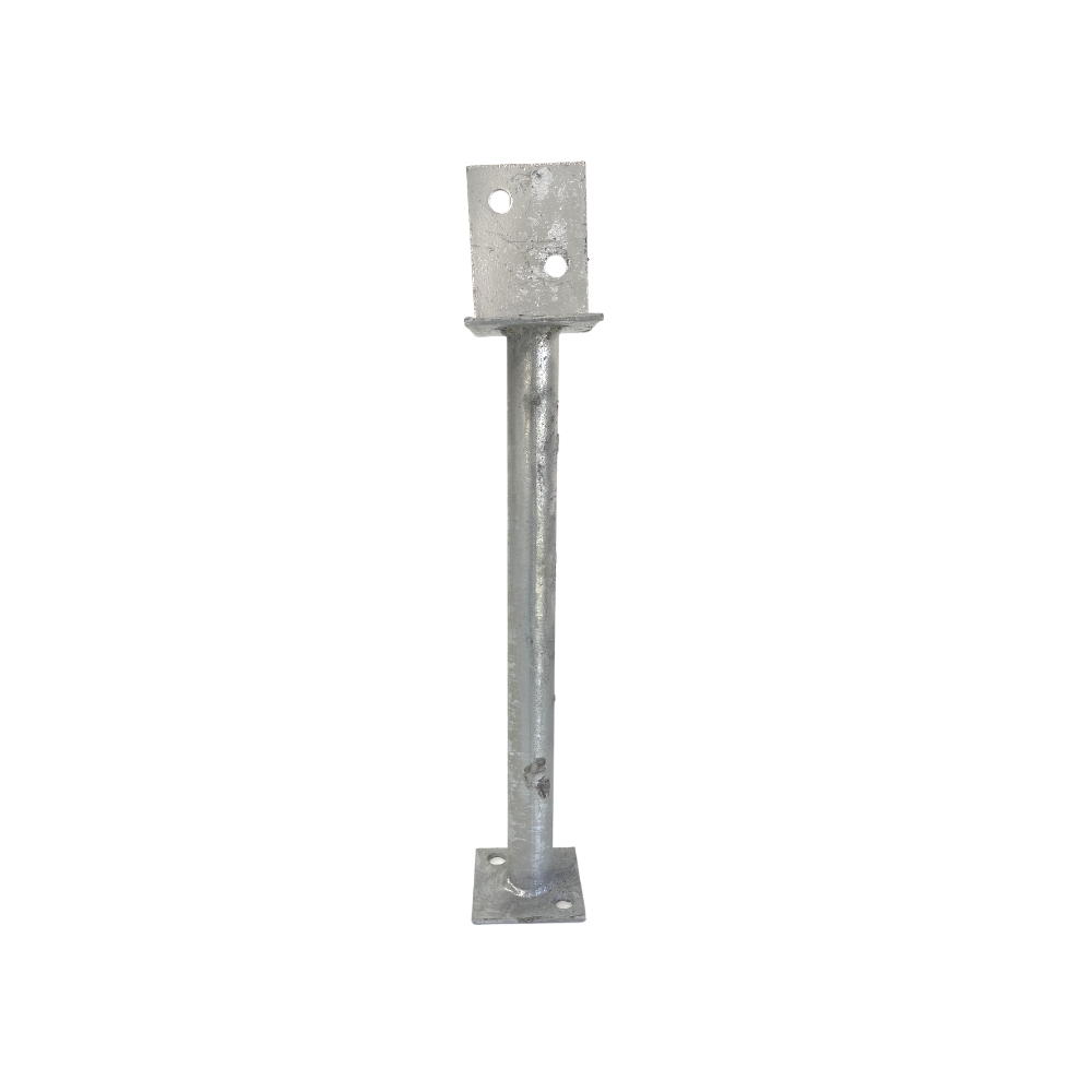 McIntyre® Half Stirrup Galvanised Post Support with Various Leg Lengths