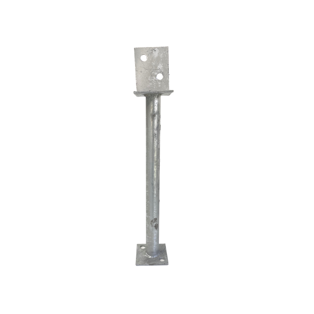 McIntyre® Half Stirrup Galvanised Post Support with 375mm leg