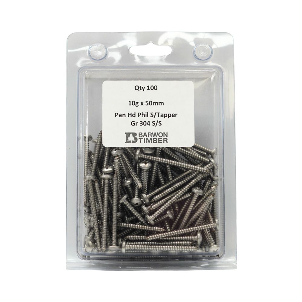 Micro Fasteners Pan Head & Counter Sunk Stainless Steel 10G x 304 Grade (Various Sizes)