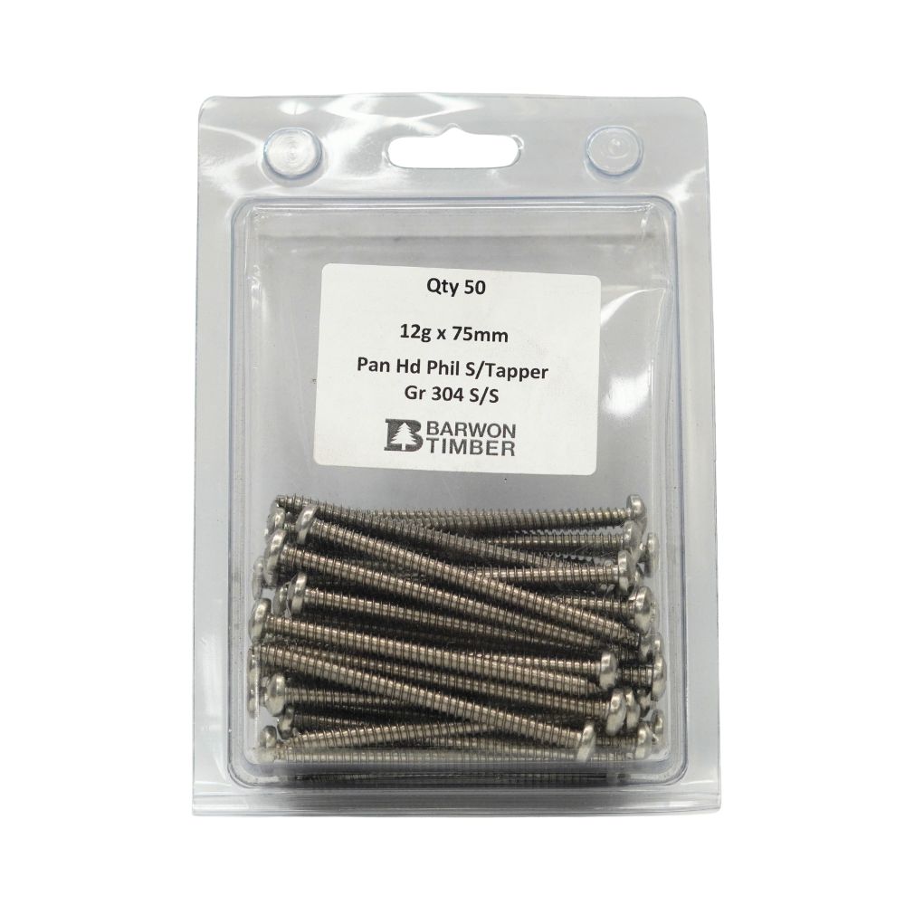 Micro Fasteners Pan Head &amp; Counter Sunk Stainless Steel 12G x 304 Grade (Various Sizes)