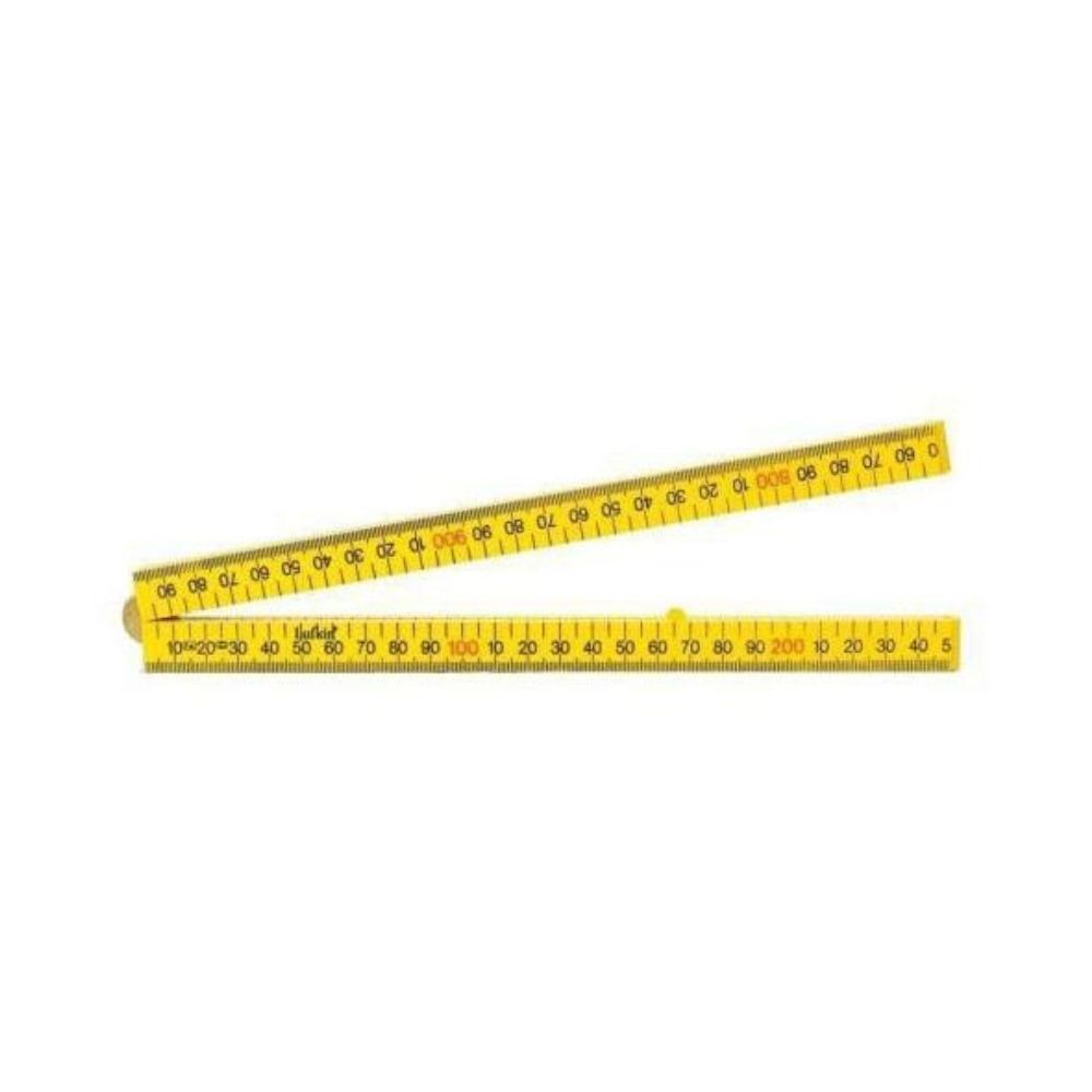 Cresent 1m Square Edge Folding Rule, Yellow
