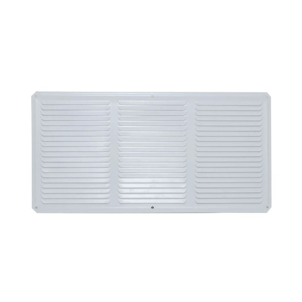 Alpine Ventilation Metal Eave Vent White 400 x 200mm - 2 Pack