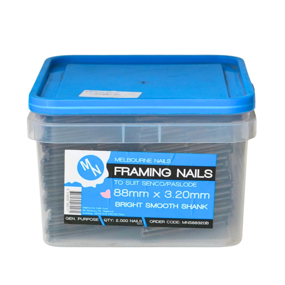 Melbourne Nails Framing Nails Bright Smooth and Galvanised