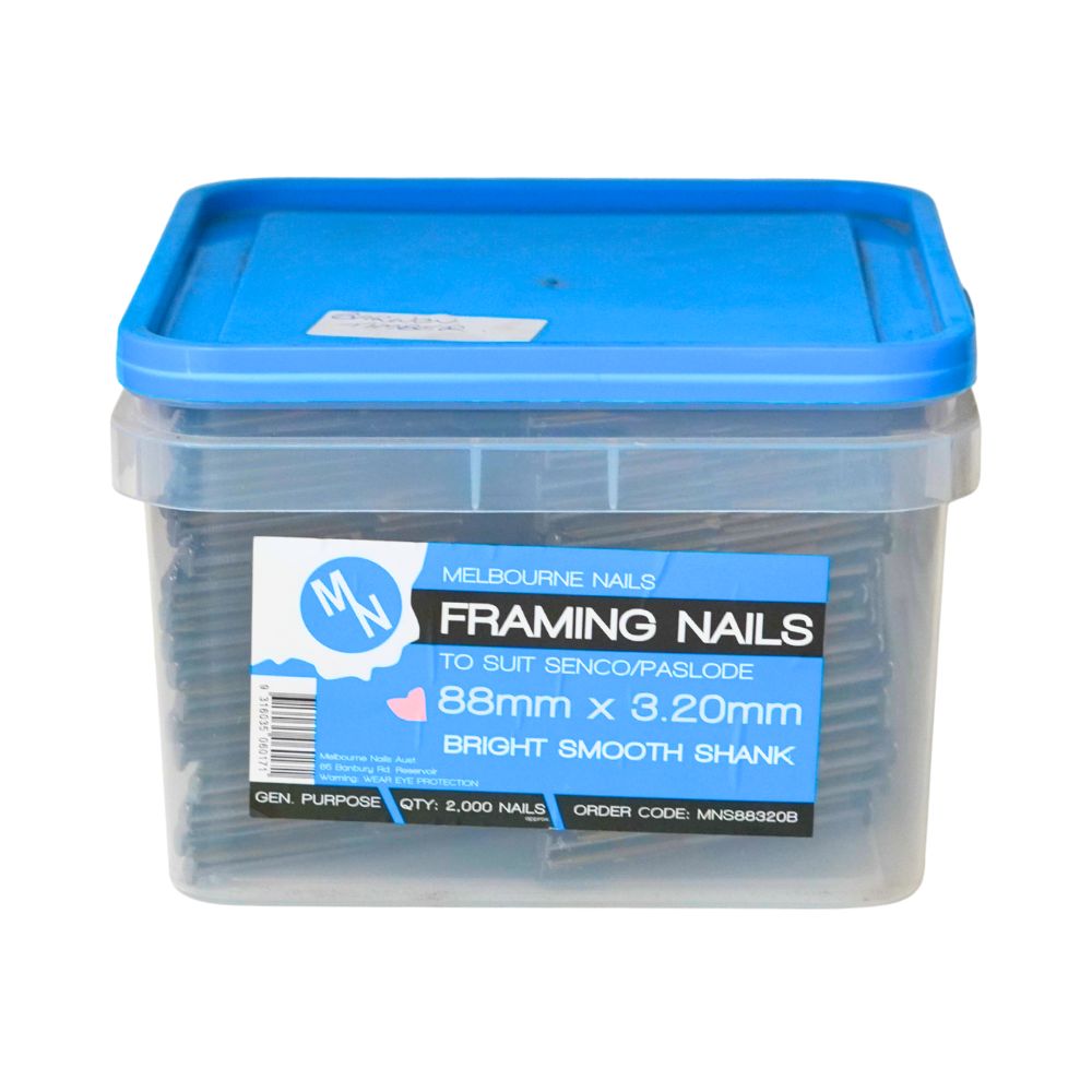 Melbourne Nails Framing Nails Bright Smooth and Galvanised