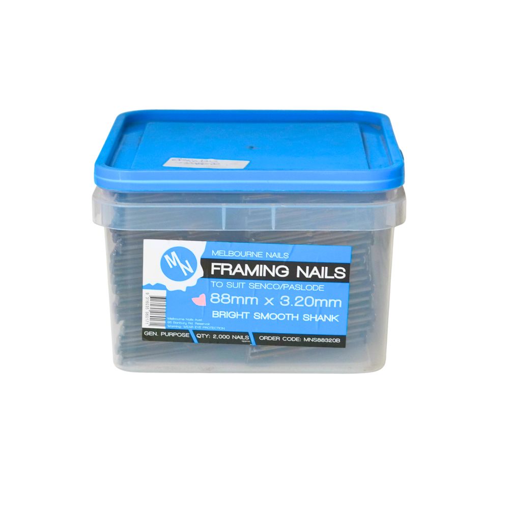 Melbourne Nails Framing Nails Bright Smooth and Galvanised