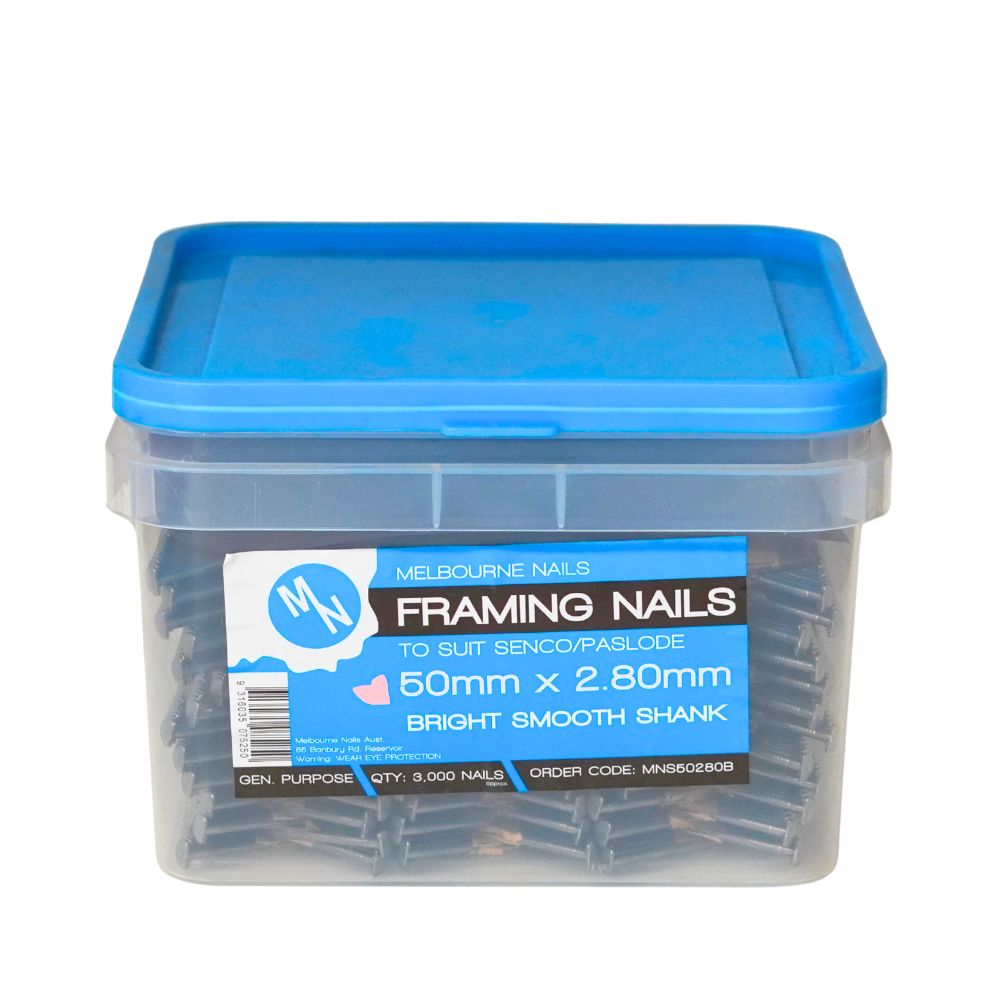 Melbourne Nails Framing Nails Bright Smooth and Galvanised