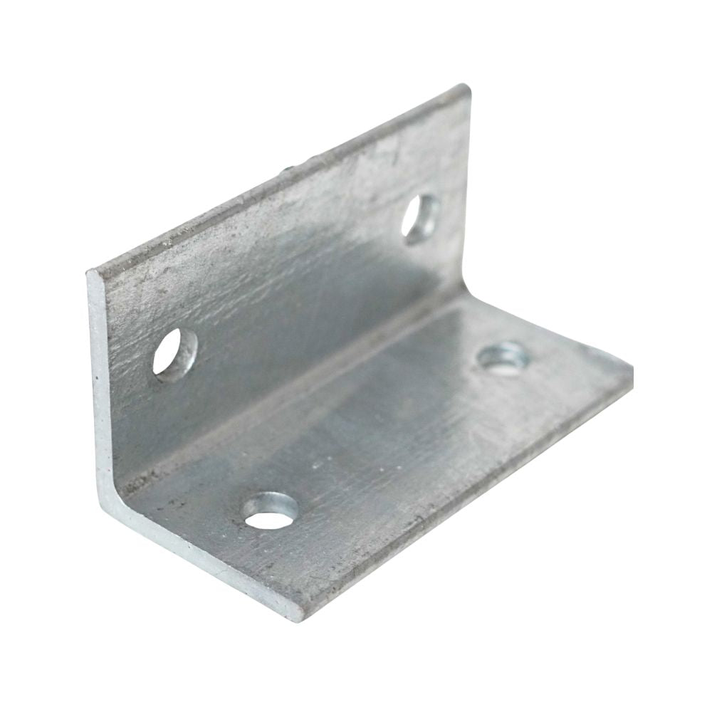McIntyre 6mm Thick Right Angle Bracket Galvanised Heavy Duty Steel Construction Various Sizes