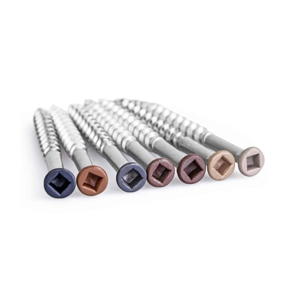 NewTechWood Stainless Steel Coloured Head Fascia Screws 8 x 50mm G304 Pack of 100