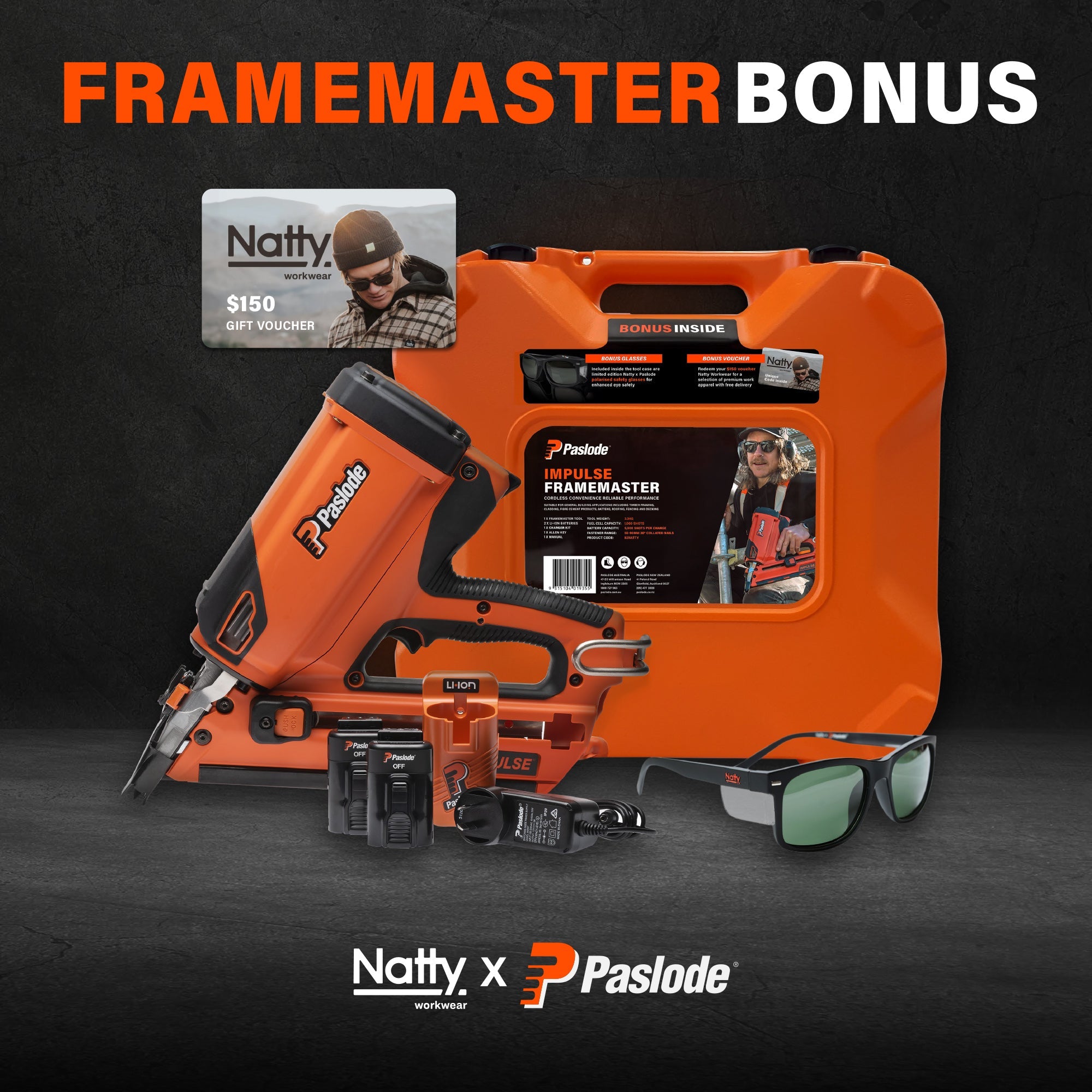 Paslode X Natty - FrameMaster™ Bonus Offer.