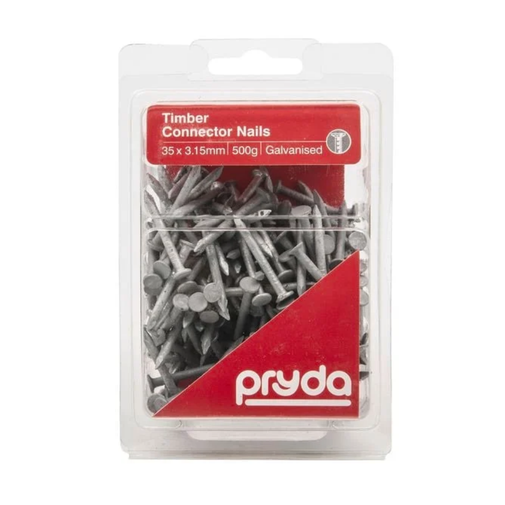 Pryda Galvanised Timber Connector Nails 35 x 3.15mm 500g