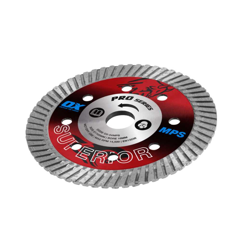 OX Pro MPS GP Turbo Superior Diamond Blade – 4-Inch