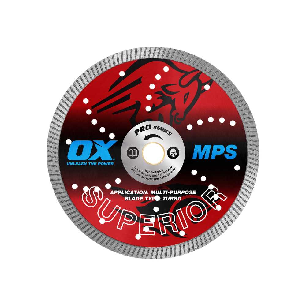 OX Pro MPS GP Turbo Superior Diamond Blade – 4-Inch