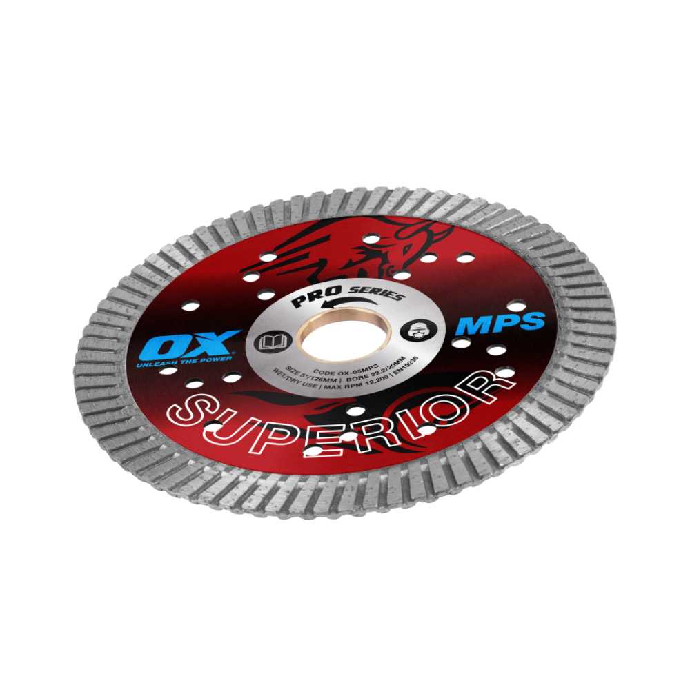 OX Pro MPS GP Turbo Superior Diamond Blade – 5-Inch