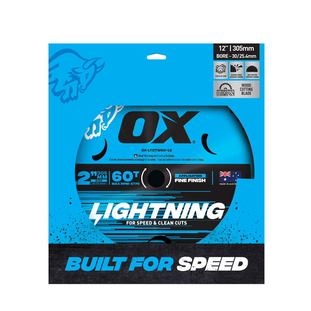 Ox Pro Lightning 305mm circular saw blade 60t